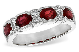 H226-56705: LDS WED RG 1.66 RUBY 1.84 TGW (5x4MM RUBY)