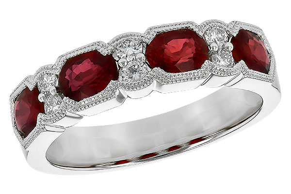 H226-56705: LDS WED RG 1.66 RUBY 1.84 TGW (5x4MM RUBY)