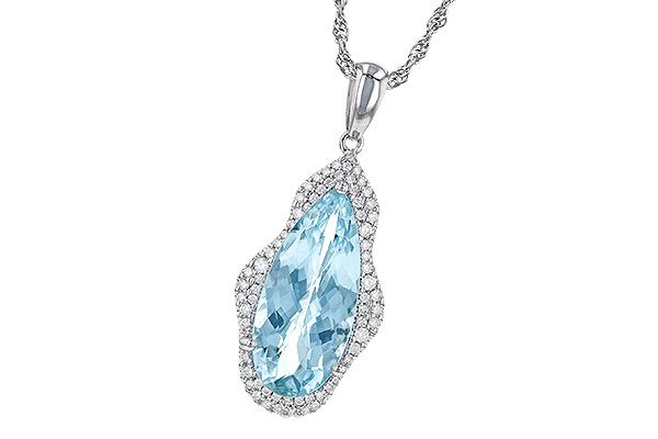 H226-60305: NECK 3.97 AQUAMARINE 4.20 TGW