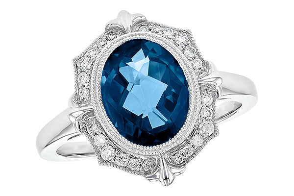 H226-62105: LDS RG 3.00 LONDON BLUE TOPAZ 3.16 TGW