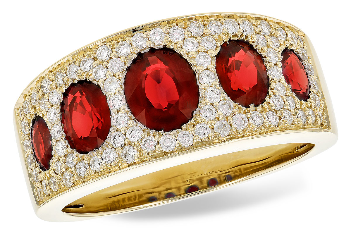 H309-31205: LDS WED RG 1.60 TW RUBY 2.00 TGW