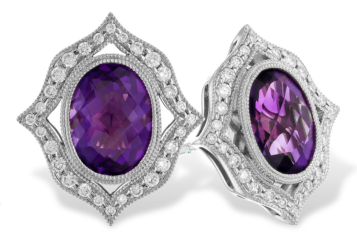 H310-24887: EARR 2.12 TW AMETHYST 2.36 TGW (8x6 MM AMY)