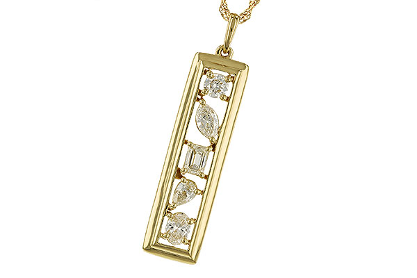 H310-26660: NECKLACE .85 TW FANCY CUT DIAMONDS