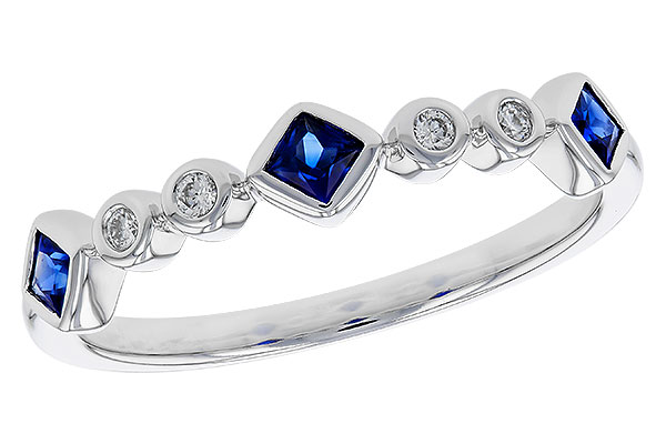H311-13914: LDS WED RG .25 SAPPHIRE .30 TGW