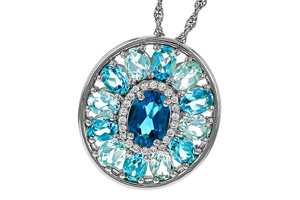 H311-15796: NECK 3.02 TW BLUE TOPAZ 3.10 TGW (7x5MM LBT CTR)