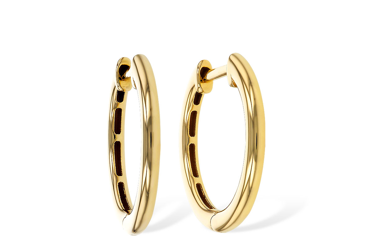 H311-16651: GOLD EARRINGS (16MM)