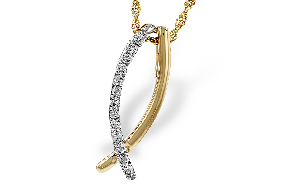 H311-16660: NECKLACE .25 TW