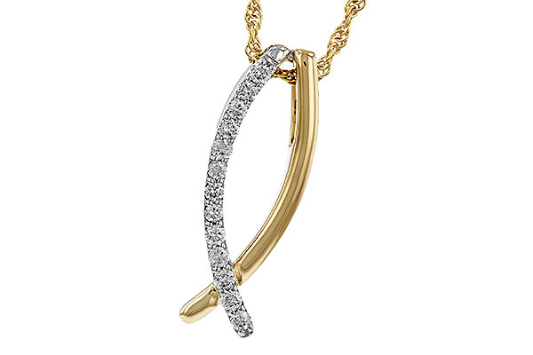 H311-16660: NECKLACE .25 TW