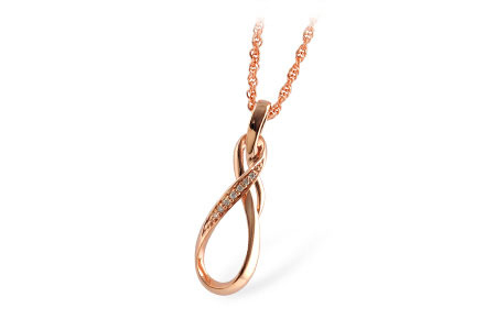 K221-12096: NECKLACE .03 TW