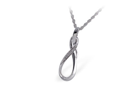 K221-12096: NECKLACE .03 TW