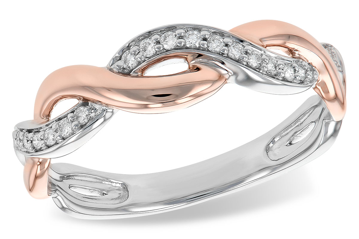 K222-03014: LDS DIA WED RG .10 TW (ROSE & WG)
