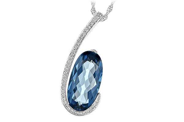 K225-64905: NECK 4.48 LONDON BLUE TOPAZ 4.60 TGW