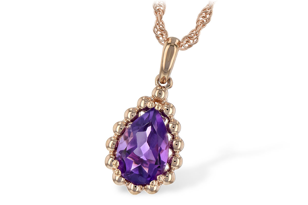 K225-67614: NECKLACE 1.06 CT AMETHYST