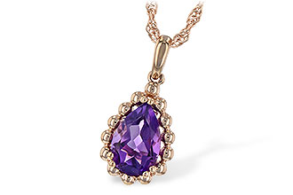 K225-67614: NECKLACE 1.06 CT AMETHYST