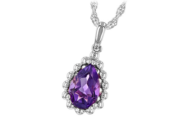 K225-67614: NECKLACE 1.06 CT AMETHYST