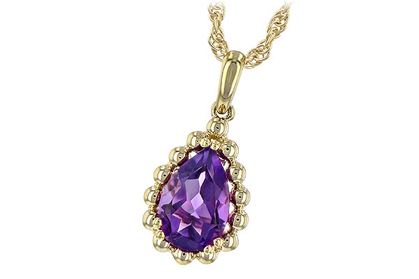 K225-67614: NECKLACE 1.06 CT AMETHYST