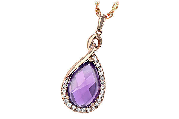 K225-72178: NECK 3.91 AMETHYST 4.10 TGW