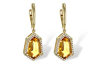 K226-55769: EARR 3.80 TW CITRINE 4.05 TGW