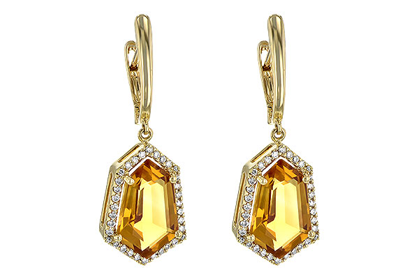 K226-55769: EARR 3.80 TW CITRINE 4.05 TGW