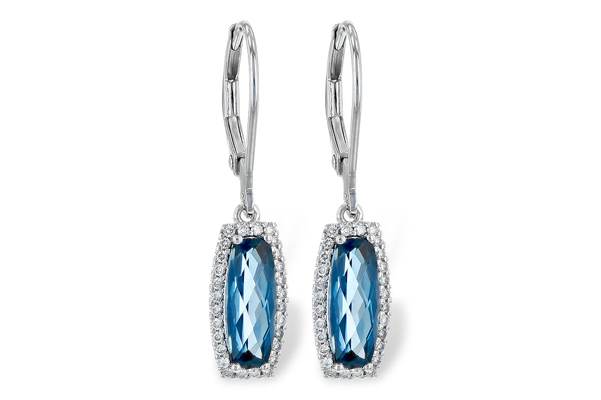 K226-60305: EARR 2.10 LONDON BLUE TOPAZ 2.28 TGW