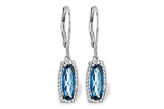 K226-60305: EARR 2.10 LONDON BLUE TOPAZ 2.28 TGW