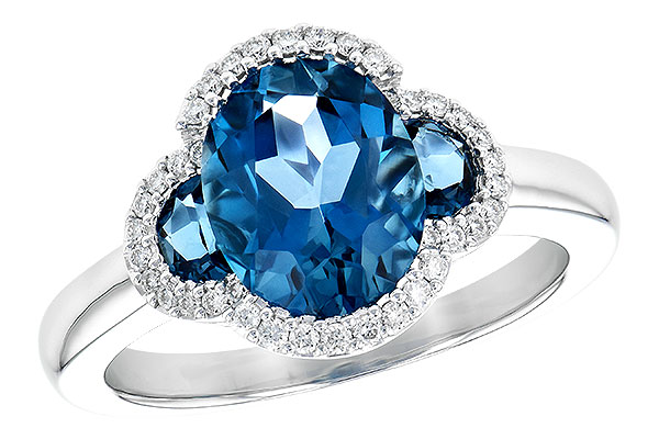 K226-60332: LDS RG 3.04 TW LONDON BLUE TOPAZ 3.20 TGW