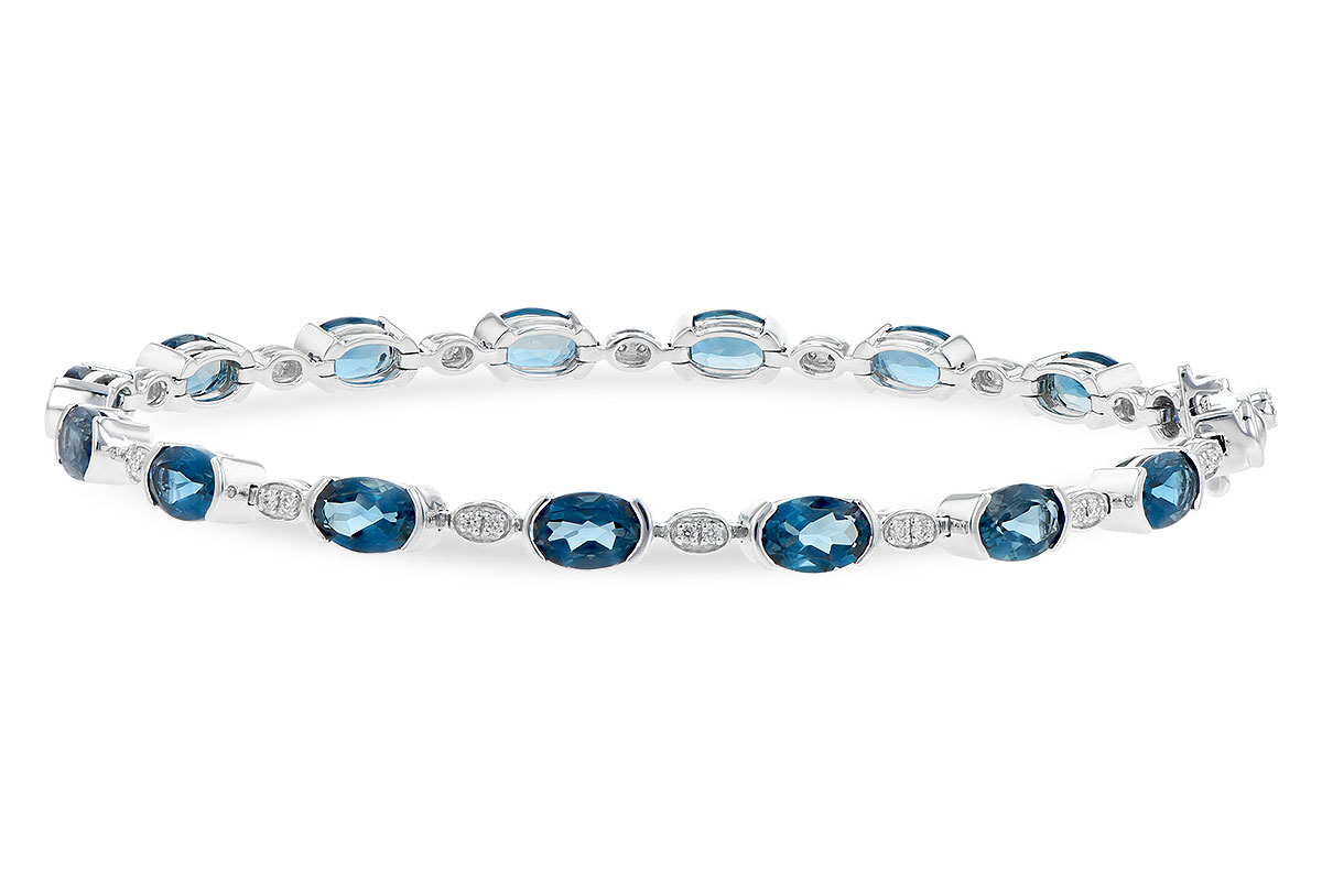 K226-60360: BRACELET 7.20 LONDON BLUE TOPAZ 7.36 TGW
