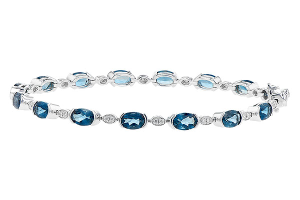 K226-60360: BRACELET 7.20 LONDON BLUE TOPAZ 7.36 TGW