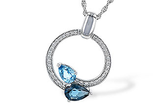 K226-61223: NECK 1.22 BLUE TOPAZ 1.40 TGW