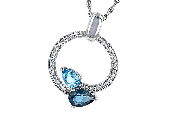 K226-61223: NECK 1.22 BLUE TOPAZ 1.40 TGW