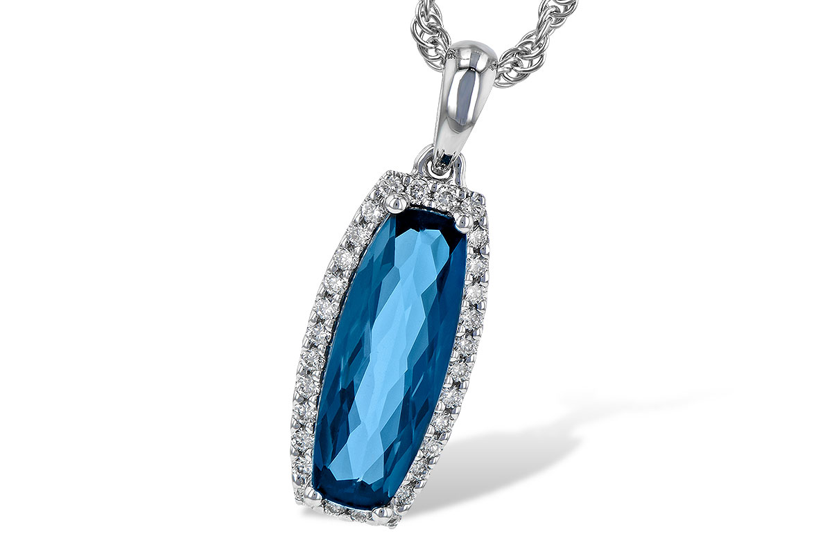 K226-62096: NECK 1.58 LONDON BLUE TOPAZ 1.70 TGW