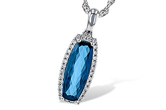 K226-62096: NECK 1.58 LONDON BLUE TOPAZ 1.70 TGW