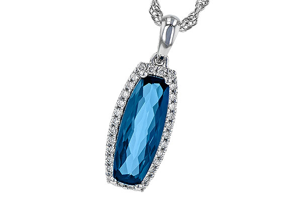 K226-62096: NECK 1.58 LONDON BLUE TOPAZ 1.70 TGW