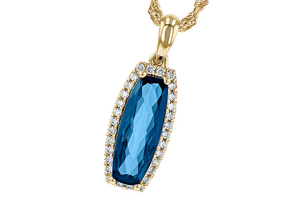 K226-62096: NECK 1.58 LONDON BLUE TOPAZ 1.70 TGW