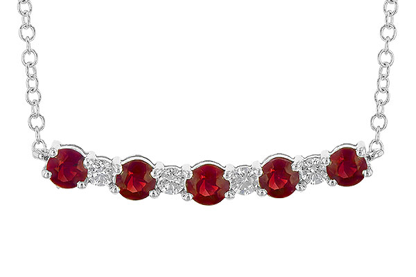 K226-63005: NECK .58 TW RUBY .70 TGW