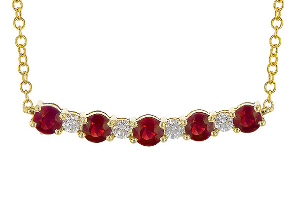 K226-63005: NECK .58 TW RUBY .70 TGW