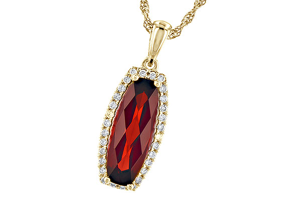 K309-29432: NECK 1.75 GARNET 1.87 TGW