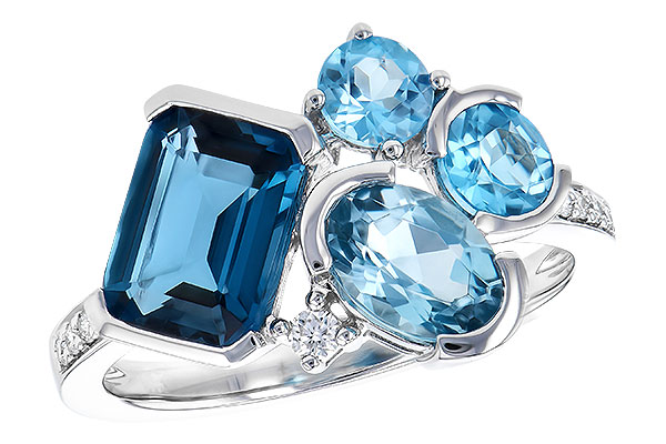 K309-33951: LDS RG 3.08 BLUE TOPAZ TW 3.15 TGW