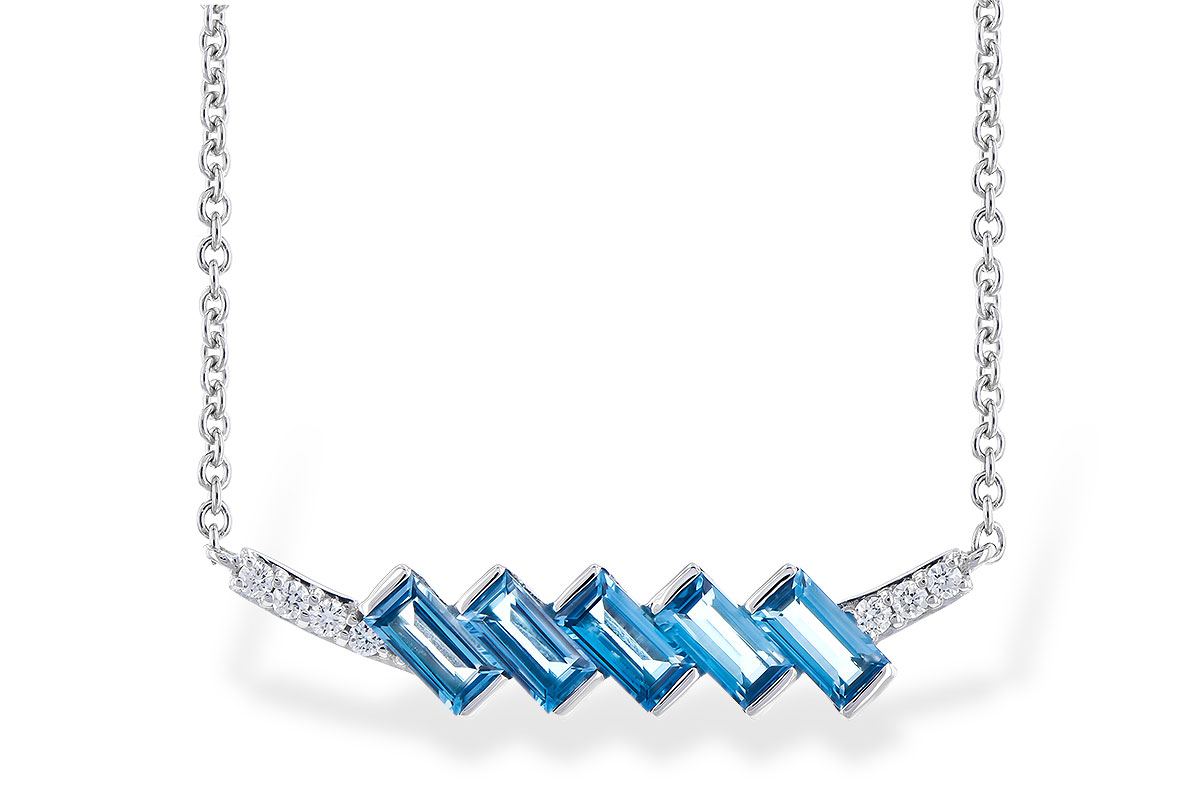 K309-34887: NECK .75 LONDON BLUE TOPAZ .80 TGW
