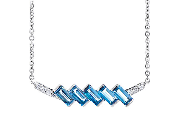 K309-34887: NECK .75 LONDON BLUE TOPAZ .80 TGW