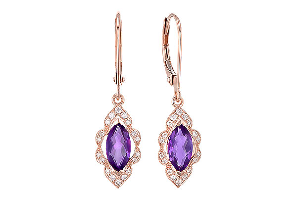 K309-35732: EARR .92 TW AMETHYST 1.07 TGW