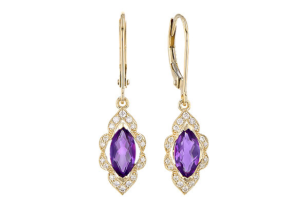 K309-35732: EARR .92 TW AMETHYST 1.07 TGW