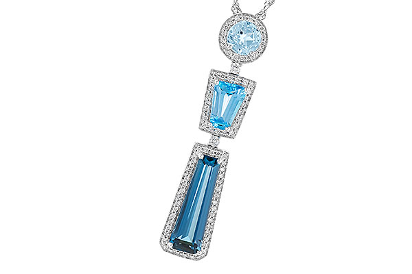 K310-20296: NECK 3.26 TW BLUE TOPAZ 3.50 TGW