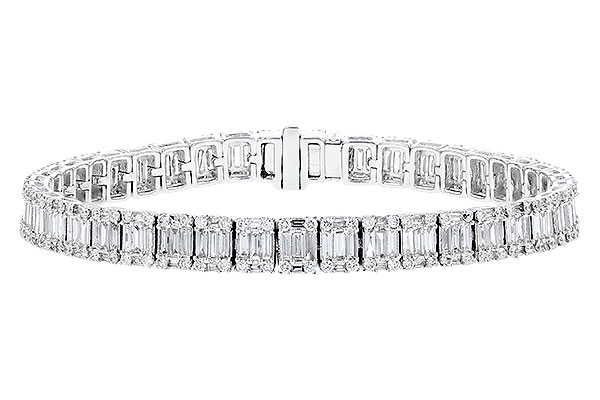 K310-20332: BRACELET 2.72 TW BAGUETTES 4.10 TW