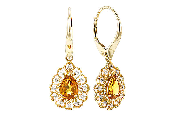 K310-21260: EARR .74 TW CITRINE .90 TGW