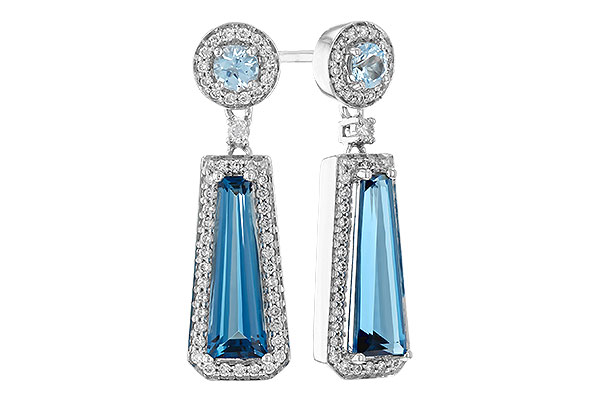 K310-22151: EARR 2.28 TW BLUE TOPAZ 2.54 TGW