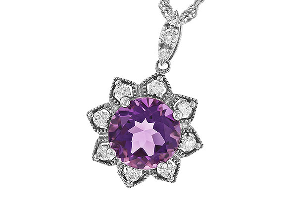K310-23087: NECK 1.70 AMETHYST 1.87 TGW (8MM RD)