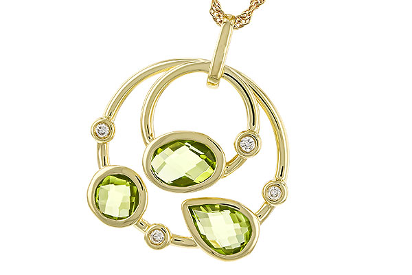 K311-09378: NECKLACE 2.20 PERIDOT 2.26 TGW