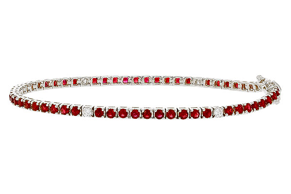K311-10360: BRACELET 3.04 RUBY 3.29 TGW (7")