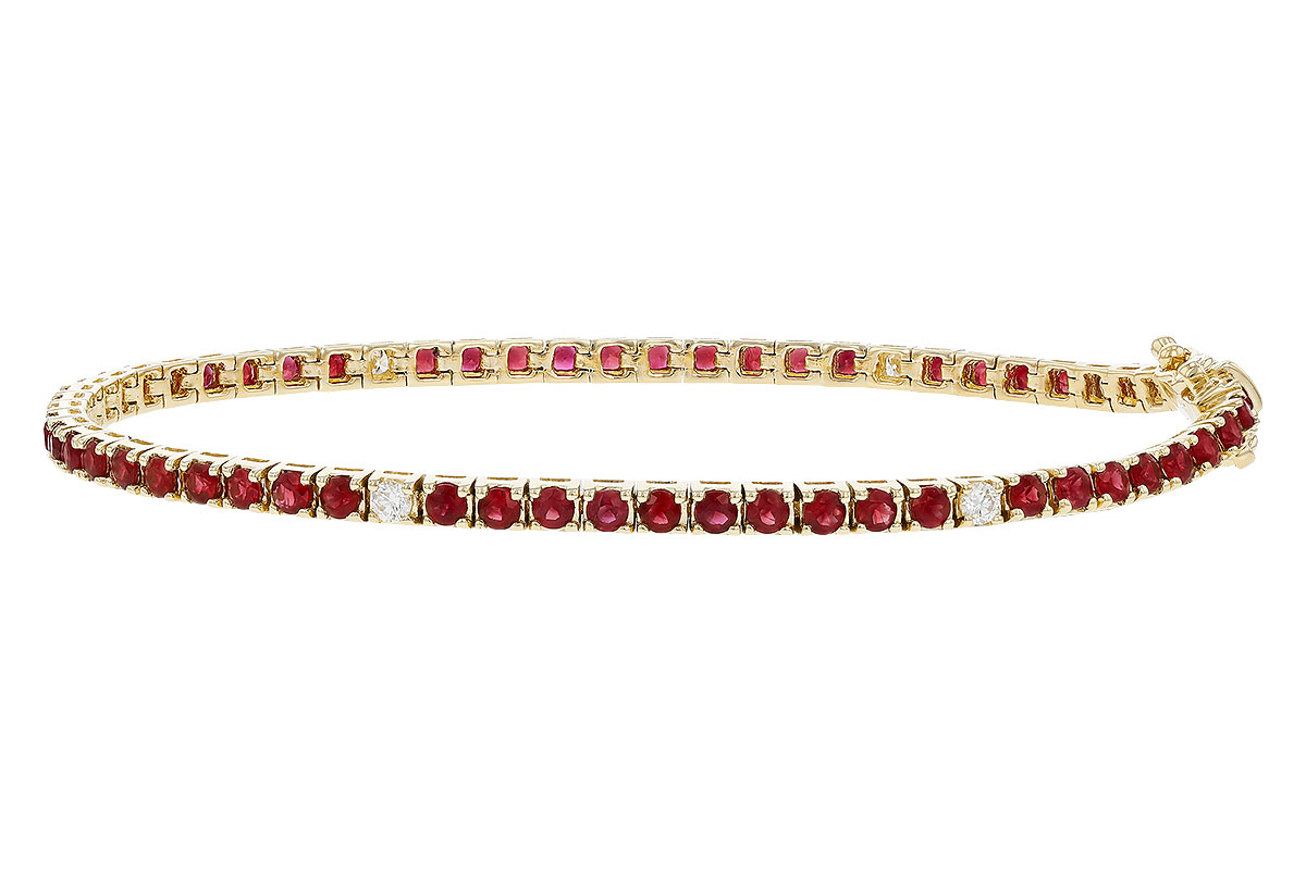 K311-10360: BRACELET 3.04 RUBY 3.29 TGW (7")
